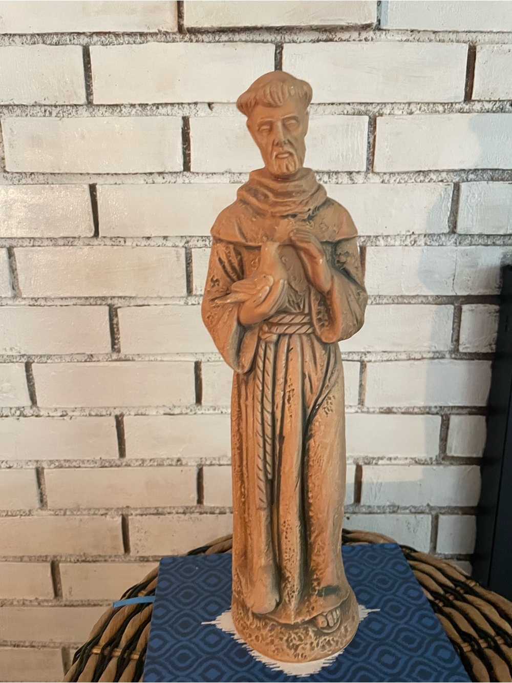 Terracotta-Finish Saint Francis Statue - Brown Home Accent